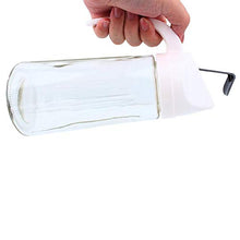Dispenser di olio senza gocciolamento Auto Flip Glass Condimento per insalata Bottiglia Condimento per olio Contenitori per olio da cucina per olio Manico antigoccia per la cottura della cu(bianca)