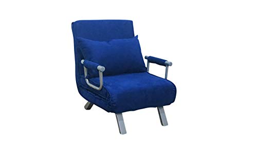ITALFROM Divano Letto Sofa Bed Blu 65x69x82h DIVANETTI Divano Letto 1 Piazza