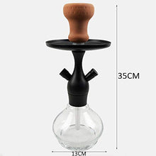 GSYH Alluminio Hookah Set, 35Cm Shisha Tubi Completi Fumatori Tubo di Acqua per Il Partito di Sala,Nero