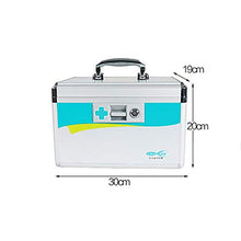 KKYY Armadietto per Medicina D'Emergenza per Contenitori di Medicina per L'Home Office, Dimensioni della Scatola del Pronto Soccorso Domestico: 30 Cm X 20 Cm X 19 Cm