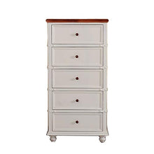 ZzheHou Cassettiera Nordic Legno Solido Cassettiera Grande capacità Camera Governo di Immagazzinaggio Bagagli Bianco Robusto Durevole Semplice E Grazioso (Color : White, Size : 60x35x122.5cm)