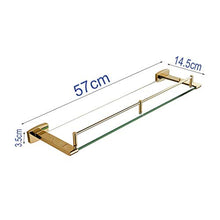 Zixin Scaffalatura a Parete in Rack da Bagno in Vetro Singolo ripiano in Vetro