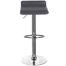 JISHIYU-Q Set di 1/2 PCS Regolabile Girevole Sgabelli, Cuoio Ascensore con Chrome Base sgabelli da Bar, Pub Sedie contatore Diningroom/contatore/Cucina Mobili for la casa (Bianco Nero) Sedia girev