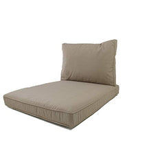 Cuscini per pallet da esterno Nordje Comfort Duo con fo-dera impermeabile, composti da cuscino seduta da 120x80 cm e cuscino schienale | Cuscini per pallet | Cu-scino per bancali (talpa)