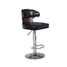 YS Sedia Alta Sollevamento Schienale Cuscino Sedile Colazione Caffetteria Ufficio Cucina Casa Colazione Ristorante Cucina Isola Bancone Bar Sgabello,Nero,X1
