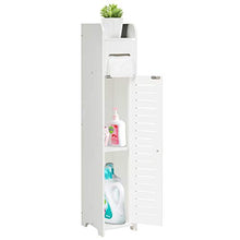 COSTWAY Mobile a Colonna per Bagno, Mobiletto Armadietto Alto a Pavimento, con Cassetti, Moderno, in Legno, Bianco