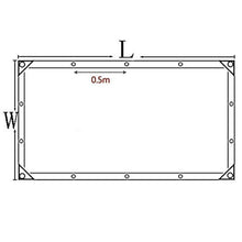 YJFENG Trasparente Telone, Robusto Impermeabile Termico PVC Morbido Antipioggia Stoffa Bordo Verde per Tettoia da Giardino (Color : Chiaro, Size : 2.4X8M)