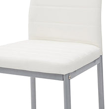 Cribel Queen Set da 4 Sedia, Similpelle, Bianco, 47 x 40 cm, 4 Pezzi