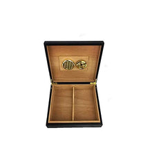 ZLMMY Desktop Cigar Humidor, con Vassoio e divisore Regolabile, Vetro igrometro e umidificatore Rettangolo