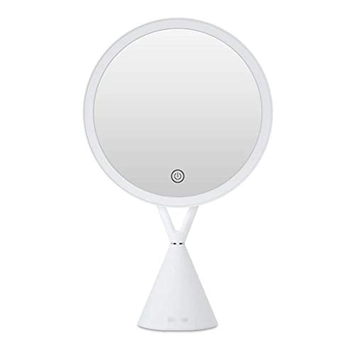 Specchi da Trucco Il trucco dello specchio LED con luce Dormitorio Desktop Desktop Ragazze di bellezza di riempimento portatile Luce Specchio specchio for il trucco Specchio da Tavolo