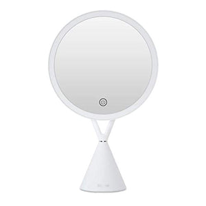 Specchi da Trucco Il trucco dello specchio LED con luce Dormitorio Desktop Desktop Ragazze di bellezza di riempimento portatile Luce Specchio specchio for il trucco Specchio da Tavolo