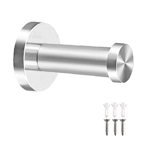 KINDPMA 6 Pezzi Ganci Asciugamani Appendi Accappatoio Bagno Cucina Ganci Appendiabiti da Parete Ganci in Acciaio Inox Montaggio a Muro Ganci Portasciugamani per Cappotto Cappello con Viti Tasselli