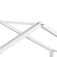 [en.casa] Letto per Bambino a Forma di Casetta 90 x 200 cm Lettino di Design Struttura in Legno - Bianco