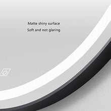 Specchio da bagno Illuminato con Luce a LED Specchio Rotondo da Parete Specchio per Il Trucco Alta Nebbia Trasparente Specchio Argento Interruttore Smart Touch, Adatto per Bagno/Hotel/Barbiere