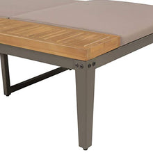 Festnight Lettino Prendisole Regolabile con Cuscini in Massello Acacia Marrone,Lettino da Sole,Sedia Sdraio,Lettino da Spiaggia 200 x 160 x (36-80) cm
