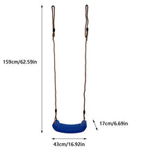 OhhGo - Dondolo rigido per bambini, in PVC, per interni ed esterni, colore: Blu