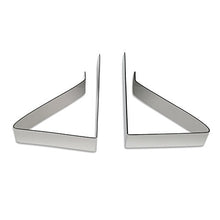 Jazzka Tovaglia Clip in Acciaio Inox Fermatovaglia Panno Tavolo Copertura Pinza Triangolare Cartella 4.5cm per Outdoor Picnic Party Argento 12 Pezzi