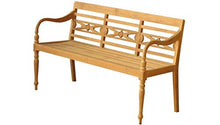 Teako Design Panca da Giardino Aoste, in Legno Massiccio di Teak, Larghezza 150 cm