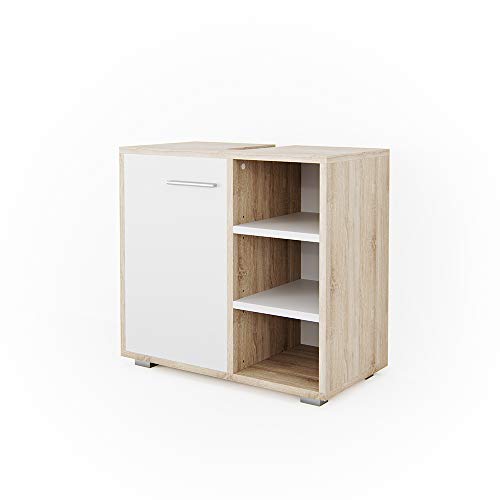 Vicco Mobile sottolavabo Perry Armadietto Lavabo Bianco Sonoma