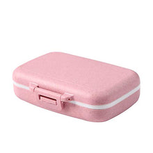 BUBM Portable Pill Organizer 6 Scomparti, Portapillole Tascabile Giornaliero Pillole Contenitore Pillole Organizzatore (Rosa)