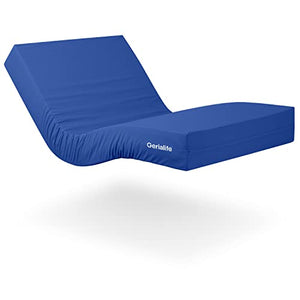 Gerialife® Materasso geriatrico per ospedale articolato | 6 cm Viscoelastico | Copertura sanitaria impermeabile (80x190)
