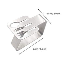 Cabilock 6 Pezzi Clip per Tovaglie Morsetti per Copritavolo in Acciaio Inox Supporti per Tovaglie da Esterno per Interni per Picnic Campeggio Pasqua Compleanno Festa di Nozze Forniture per