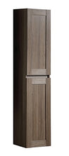 Jindoli - Set completo di mobili da bagno, 100 cm, colore: marrone, con 1 mobile da bagno a 2 cassetti + un mobile alto a specchio a 3 ante e una colonna 2 ante reversibile.