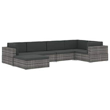 vidaXL Poltrona Modulare ad Angolo 1 pz con Cuscini Foderati Lavabili Leggera Elegante Arredi Esterno Divano in Polyrattan Marrone Telaio Acciaio