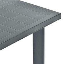 Qnotici Tavolo da Giardino in plastica Stile Moderno, Tavolo da Giardino per Esterni per Il Tempo Libero, Tavolo da Giardino per riunioni di Famiglia 80 x 75 x 72 cm-Verde con Foro per ombrellone