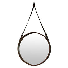 WM Hotel Specchio Decorativo Specchio Bagno Specchio Rotondo Parete Specchio Bagno Specchio Specchio Trucco Cuoio Pu Mirror-11.5