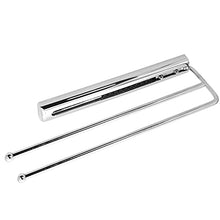 SO-TECH® Portasciugamani Estensibile in Cromo a 2 Bracci 410 mm Porta Asciugamani Portasciugamani a Barra