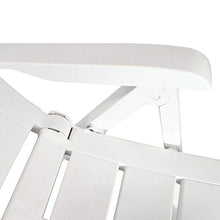 Qnotici 5 pz. Set da Pranzo da Giardino, dinette, Tavolo da Giardino, mobili da Giardino, Salotto da Giardino, mobili da Balcone, terrazza, plastica Bianca