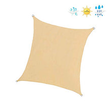 Rebecca Mobili Telo Tenda A Vela Giardino Beige Rettangolare Polietilene Protezione Raggi Solari Anelli Rinforzati Outdoor Barca Terrazzo 4x5 mt (cod. RE6344)