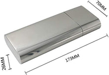 GWZZ Doppio Cigar Humidor Tubo ispessite in Acciaio Inox Fumo Set Regalo di Festa Comodo da trasportare Humidor Regalo Creativo,Metallic
