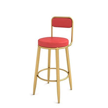 Sgabello Alto, Sgabello da Bar, Schienale, Sedia da scrivania, seggiolone per Uso Domestico, Sgabello da Bar Semplice e Leggero, Sedia da Bar