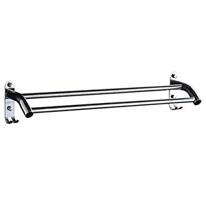 WLGQ Portasciugamani Portasciugamani in Acciaio Inox 304 Portasciugamani Singolo Doppio Portasciugamani da Bagno Accessori da Bagno per Il Bagno (Colore: 2 Strati, Dimensioni: 50 cm)