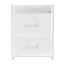 Regalo di Luglio Comodino, Comodino Camera da Letto estetica Semplice Comodino Stile Moderno Comodino Tavolo in Legno Mensola, Tavolo Camera degli Ospiti Casa per Camera da Letto Principale(White)
