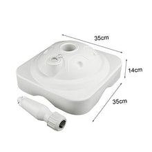 Base per ombrellone, Basamento per ombrellone Supporto per ombrellone da Spiaggia in plastica con palo in plastica per Acqua da Giardino, Supporto per ombrellone da Esterno da 10 kg riempibile