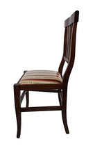 Sedia Arte Povera, qualità Top, Diverse sedute e colorazioni, Ordine Minimo 2 Pezzi (Noce, Imbottita Rossa)