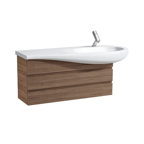 Laufen IL Bagno ALESSI Mobiletto One Vanity per lavabo 14974, ripiano Sinistro, 485x995x322, 2 cassettiere, colorazione: Laccato Bianco - H4245000976311