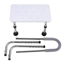 Ausla Sgabello Antiscivolo da Bagno, Sedia da Doccia, Antiscivolo, Regolabile in Altezza, per Persone anziane, per Bagno, Cucina, 78 x 95 cm