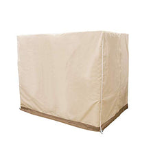 Mitef Copertura impermeabile e antipolvere per altalena da giardino, copertura protettiva per mobili da esterni, 223 x 152 x 183 cm, beige e marrone