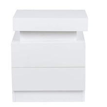 Comodino, Comodino Luminoso A LED Cabinet di Accumulo di Grandi Dimensioni con 2 Cassetti