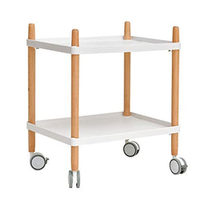 TONG HXF- Piccolo tavolino in Legno 50 * 36 * 58cm mobili arredati Soggiorno Balcone casa e Ufficio Tavolo Durevole (Color : White, Size : 50 * 36 * 58cm)