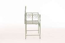 Mendler Panchina Stile Romantico CP029 46x128x94cm Verde Antico