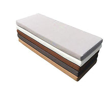 Cuscino per panchina per Interni e Esterni, 2 3 4 posti, con Cerniera, Morbido Cuscino per Dondolo da Giardino, Antiscivolo Cuscino per Panca per Panca-Grigio Scuro 200x40x5cm