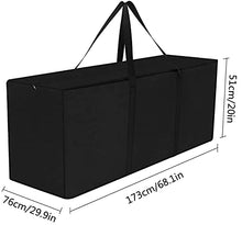 Custodia per Cuscini,Cuscini da Giardino,Cuscini Imbottiti,con Maniglia per Il Trasporto,per Alberi di Natale (173 * 51 * 76cm/68 * 20 * 29.9inch)
