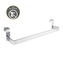Kibath 321054 Porta Asciugamani Senza Trapani per Mobile da Bagno. Realizzato in Acciaio Inox. Finitura cromata Lunghezza: 29 cm. Non c'è Bisogno di Fare Buchi, Cromo Lucido, 29cm