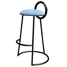 YS Sedia Sgabello da Bar Sedile da Bar, Moda Nordica con Schienale Cucina da Ristorante Cucina con Cornice in Ferro Alto,un,65 cm (25,5 Pollici)