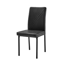 Sedute multifunzionali, 4pcs Quadrato Tavolo da tavolo Schienale Stile Croce Decorazione Nera Sedie da pranzo Nera Sedie all'aperto per portico, a bordo piscina, patio, giardino, balcone, cortile, arr